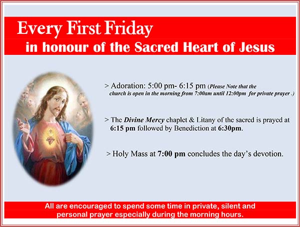 Our Lady Of Fatima Parish Scarborough Our Schedules